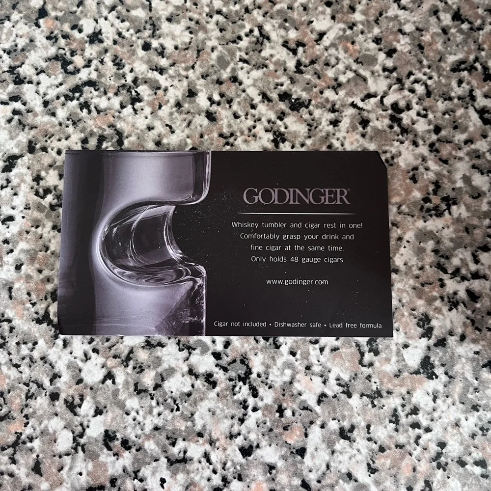 Godinger Cigar Whiskey Glass Tumbler